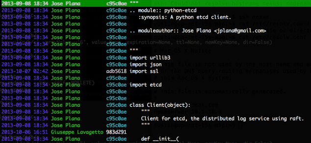 Git "Tig" Blame Browser