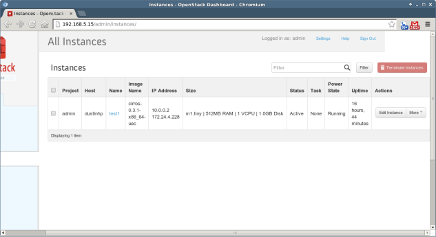 OpenStack - 3 - Instances