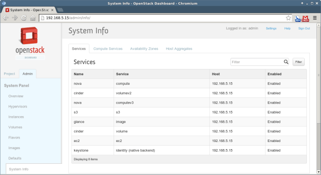 OpenStack - 6 - System Info 3