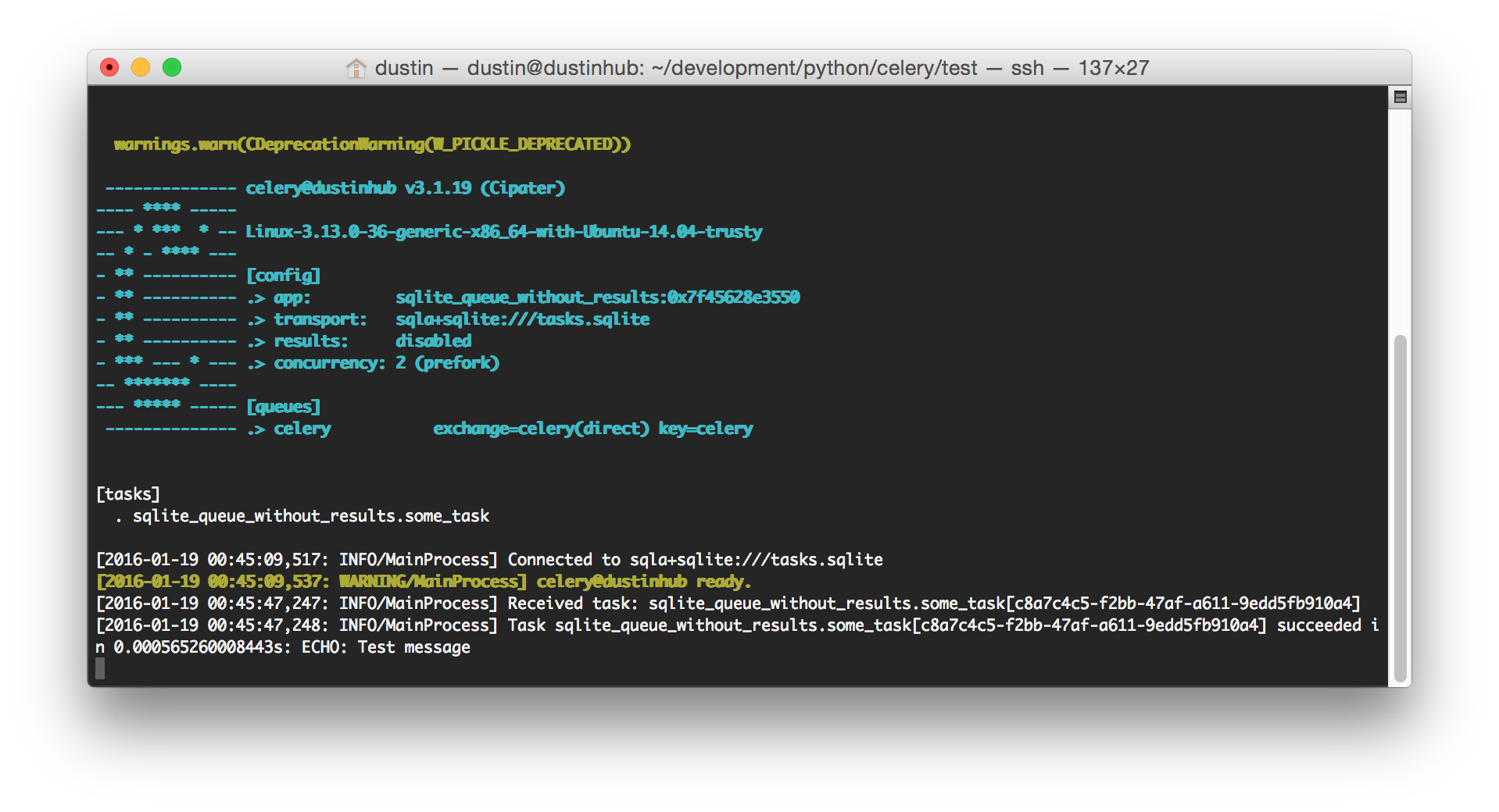 Celery (Without Result)
