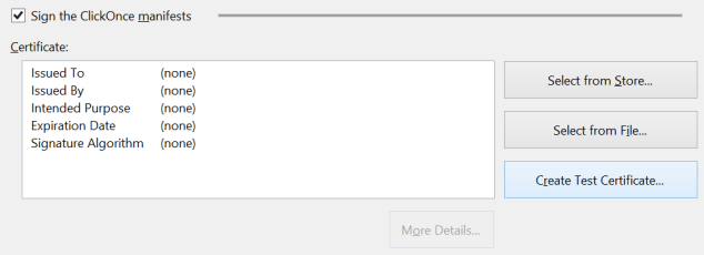 ClickOnce - 1 - Certificate