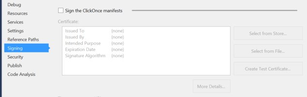 ClickOnce - 1 - Certificate